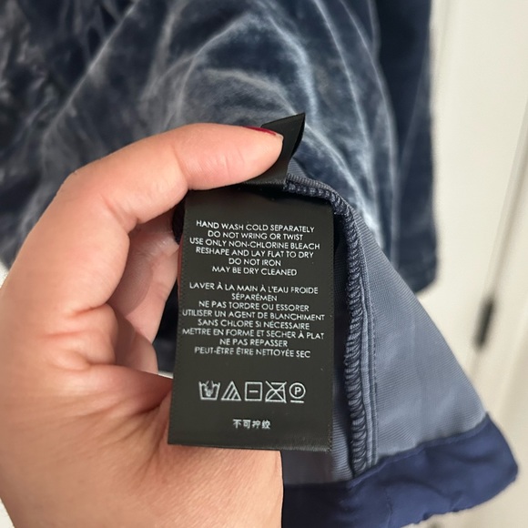 Anthro Maeve Harper Velvet Tunic Dress Blue Size Medium - Picture 6 of 11